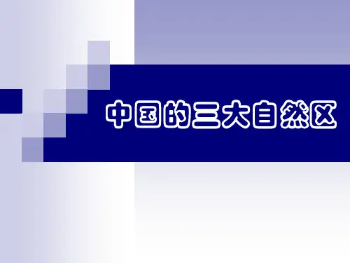 中国的三大自然区及其内部差异
