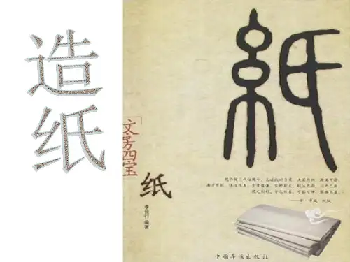 《造纸》综合实践.