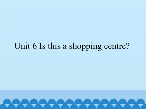 五年级(下)英语公开课 Unit 6 Is this a shopping centre？ 湘鲁版课