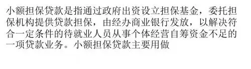 什么是小额担保贷款？申请条件是什么？