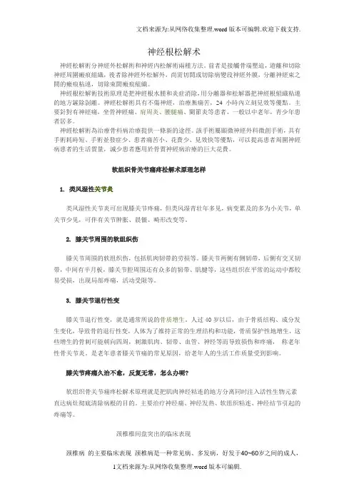 神经根松解术