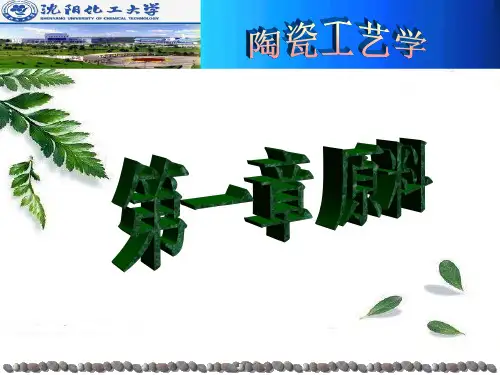 陶瓷工艺学  第一章 原料