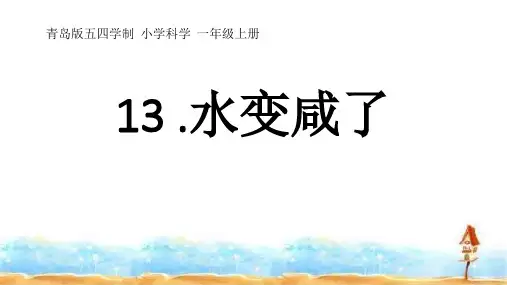 小学科学_《水变咸了》教学课件设计