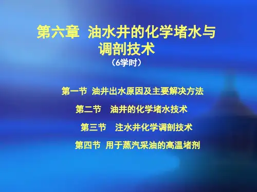 第六章化学堵水调剖.