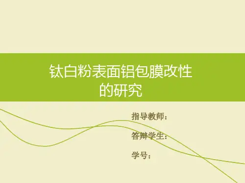 钛白粉表面铝膜改性的研究-文档资料