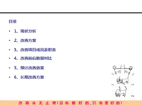 一个流(单件流)标杆线建立报告15页PPT