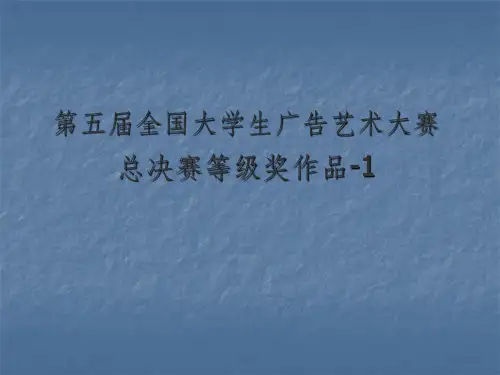 大广赛获奖作品平面类ppt课件