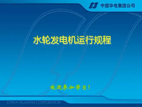 水轮发电机组培训PPT