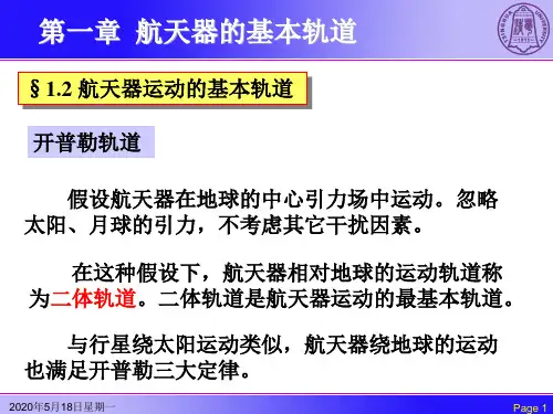 2006航天器动力学03-基本轨道解析