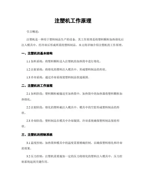 注塑机工作原理