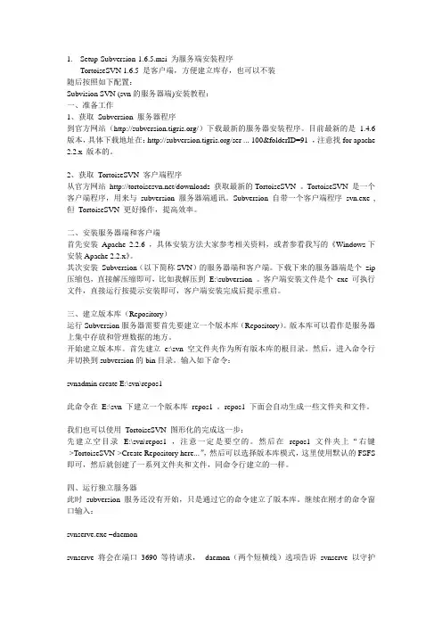 SVN服务器端配置