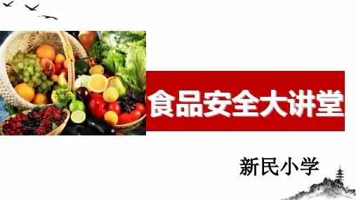 食品安全大讲堂(PPT40页)