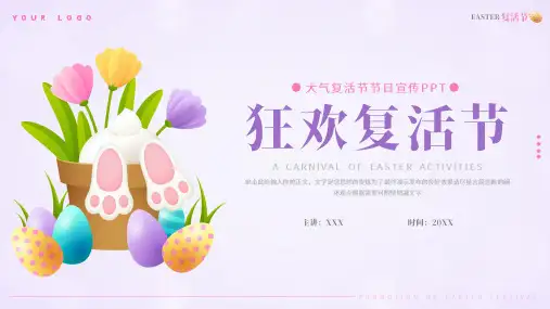复活节节日宣传介绍PPT模板