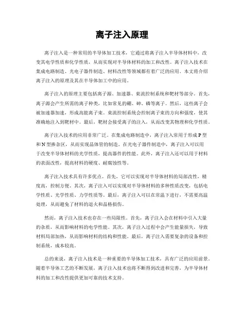 离子注入原理