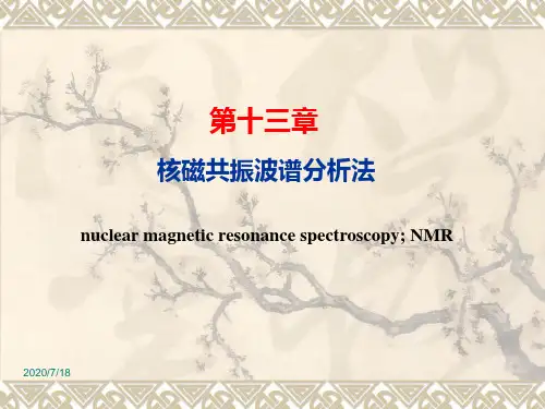 第十三章 核磁共振波谱分析PPT课件