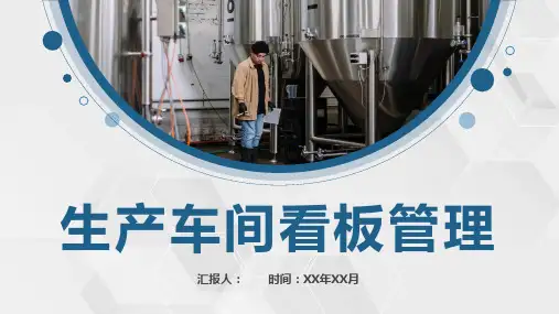 工厂生产车间看板管理规范培训项目管理看板设计PPT模板课件