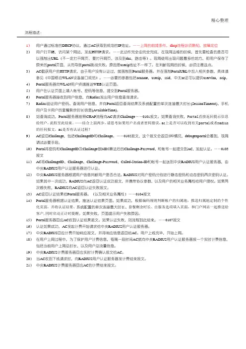 (完整版)Portal认证流程