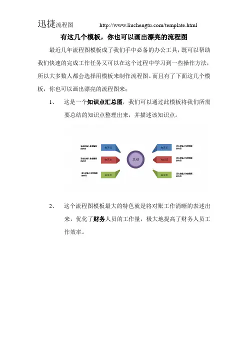 有这几个模板,你也可以画出漂亮的流程图
