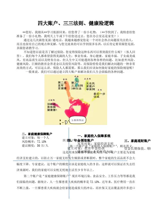 四大账户三三法则健康险逻辑