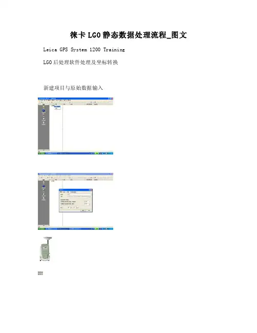 【DOC】-徕卡LGO静态数据处理流程_图文