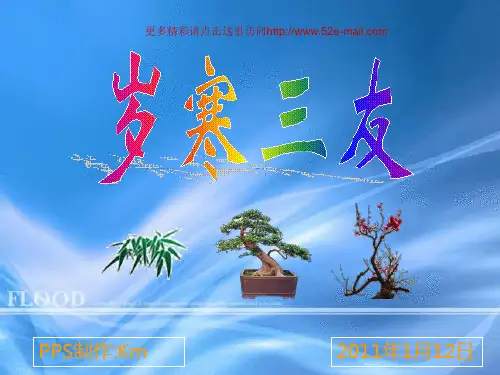 岁寒三友PPT课件