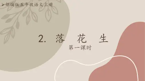 《落花生》ppt课件