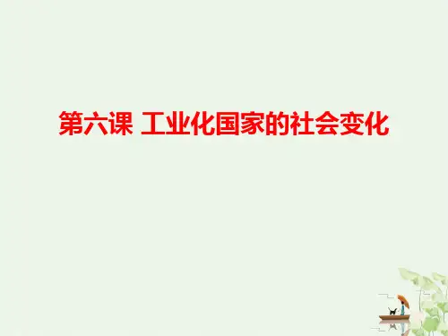 《工业化国家的社会变化》PPT课件优秀课件