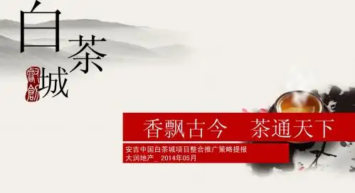 安吉中国白茶城项目整合推广策略提报