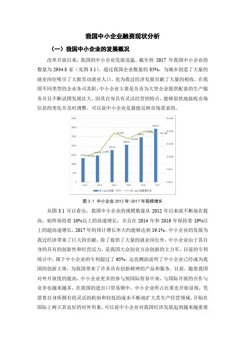 我国中小企业融资现状分析