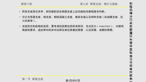 桥梁支座整理PPT课件