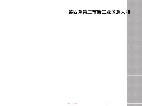 第四章第三节新工业区意大利