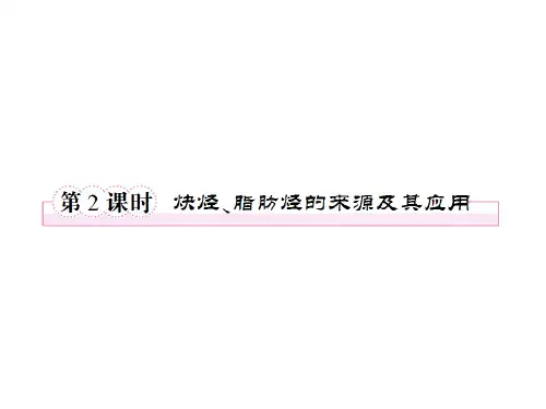 2013届高二化学课件：2-1-2炔烃、脂肪烃的来源及其应用(选修5).ppt