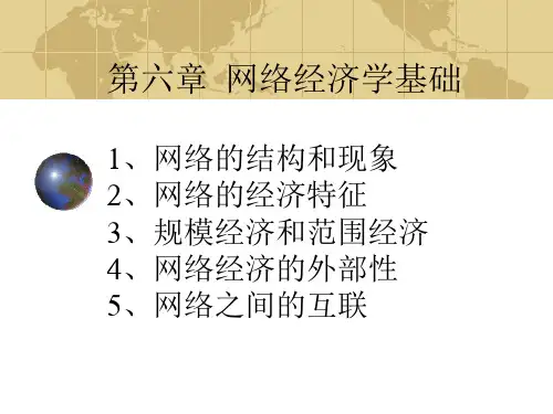 网络经济学的基本特征(ppt 34页)