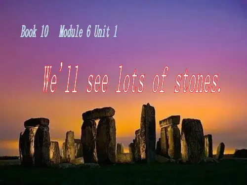 2020春外研版一起五下Module6Unit1We’llseelotsofverybigstones