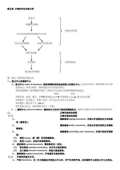 5、正畸的生物力学