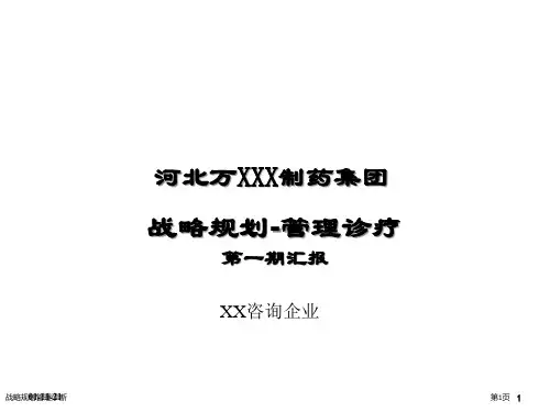 战略规划管理诊断