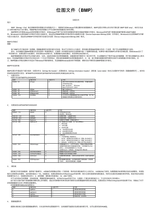 位图文件（BMP）