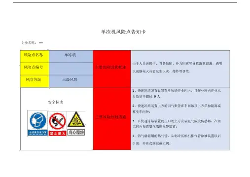 危险源辨识风险点告知卡.doc