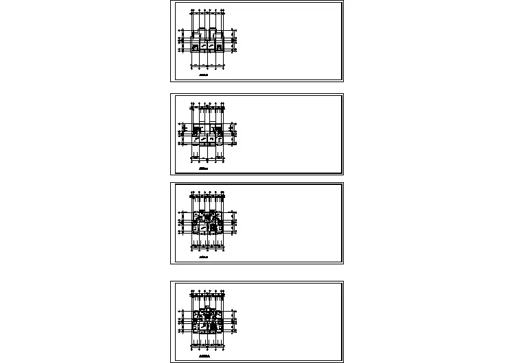 某地区住宅楼建筑平面图纸(全套)