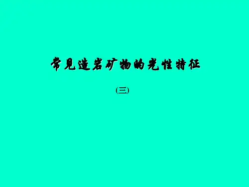常见矿物鉴定特征B(3)