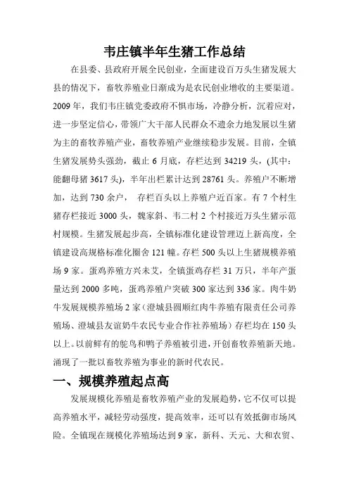 09年上半年生猪总结