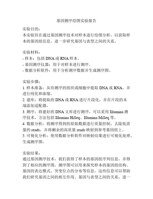 基因测序绘图实验报告