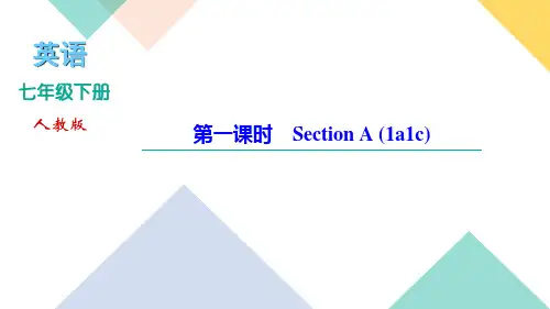 2020-2021学年七年级下册英语人教习题课件   Unit 7
