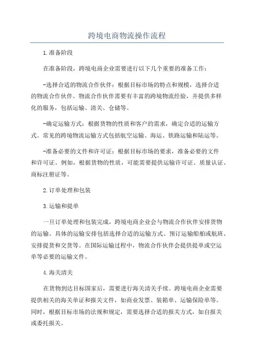 跨境电商物流操作流程