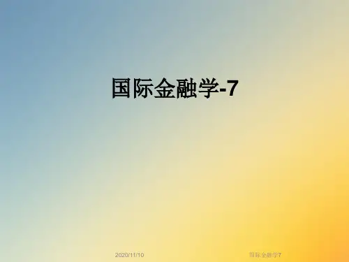 国际金融学7