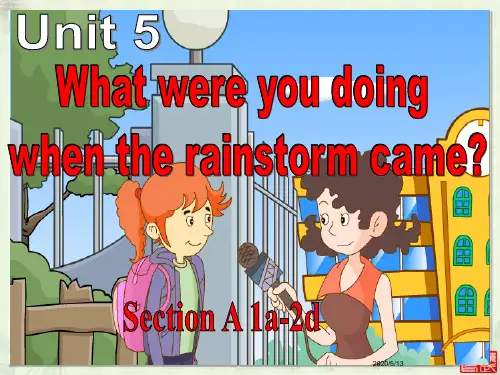 八年级下Unit5Section A课件1 (1a-2d)