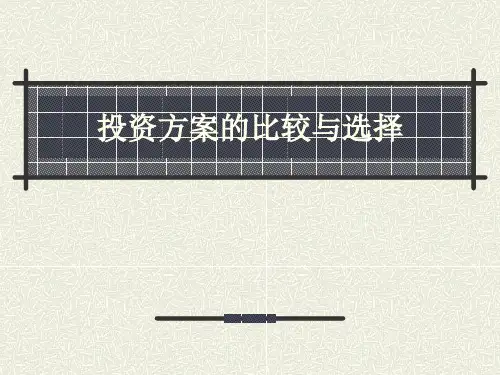 6投资方案比选