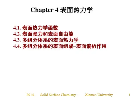 固体表面化学Chapter4全解