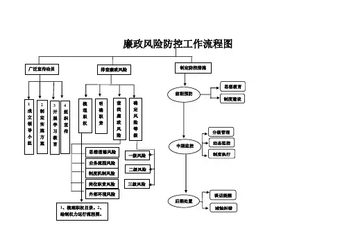 廉政风险防控工作流程图