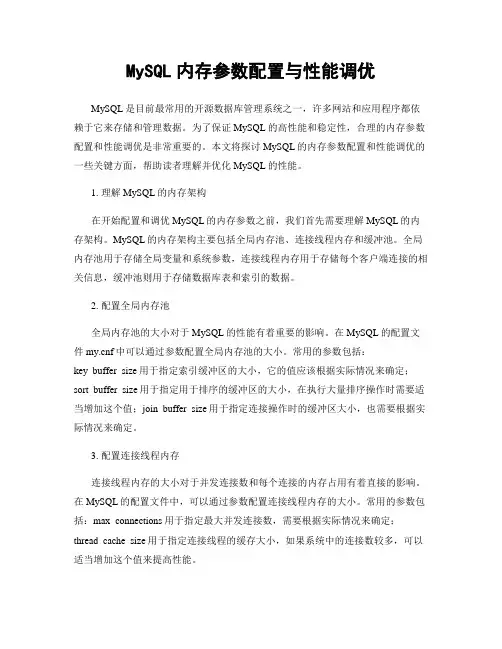 MySQL内存参数配置与性能调优
